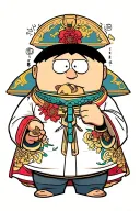 Eric Cartman Stan march with a jamb in his mouth tattoo design idea