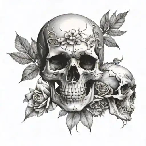 skull collage tattoo design tattoo design idea