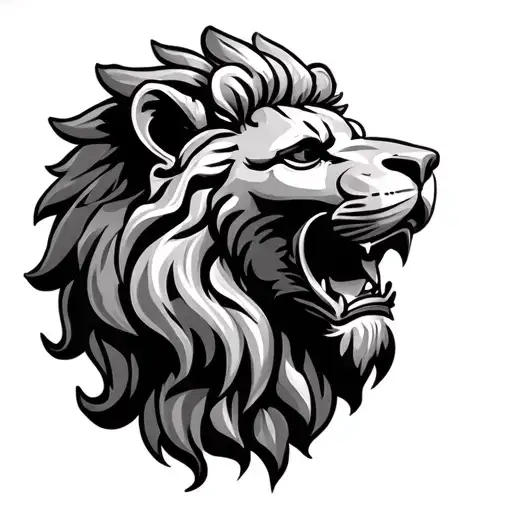 a lion, queen chess peice, pawn chess piece, pawn chess piece, pawn chess piece, pawn chess peice tattoo design idea