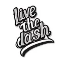 "live the dash " fancy font tattoo design idea