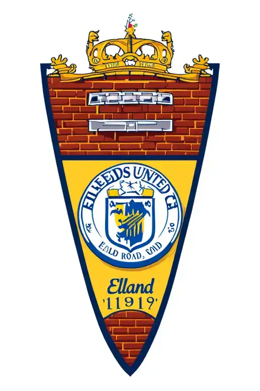 Leeds United Football Club Badge,  brick of elland road background , Elland Rd St. sign and 1919 tattoo design idea
