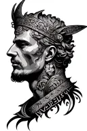 Invictus tattoo design idea