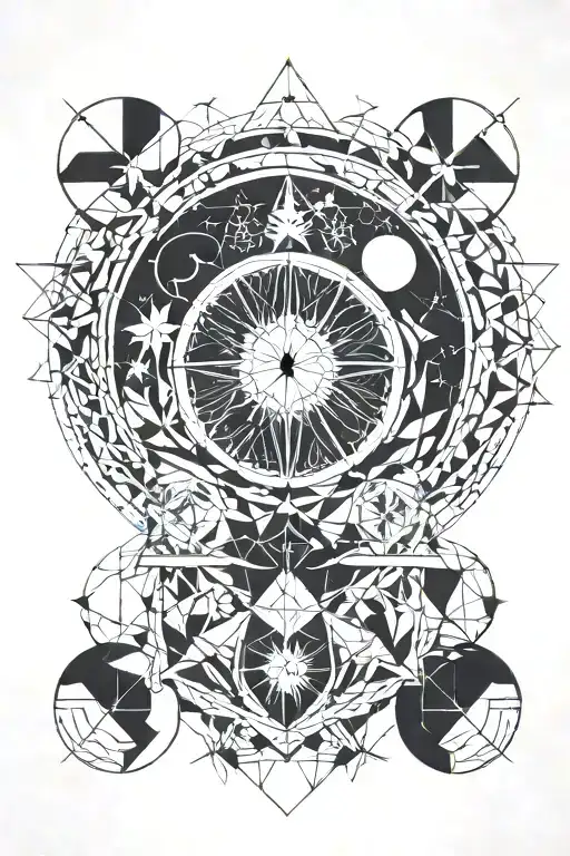 Gemini sun, Libra moon, Capricorn rising tattoo design idea