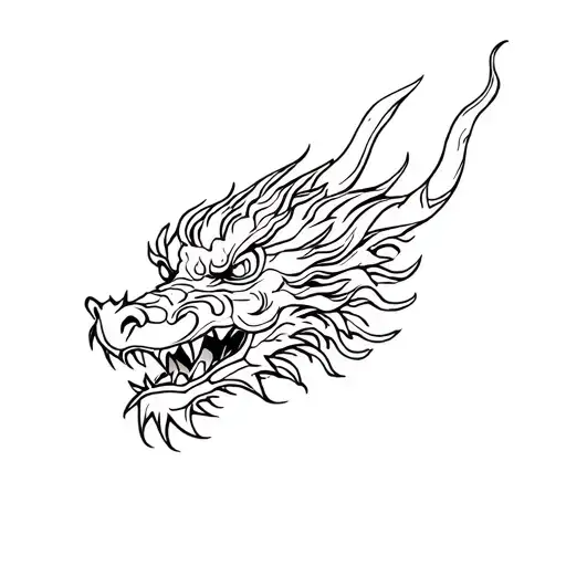 traditional Vietnamese dragon head tattoo design tattoo design idea