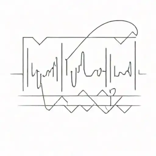 ekg piano tattoo design idea