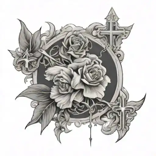 Glory to God alone tattoo design idea