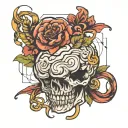 adhd brain tattoo design idea