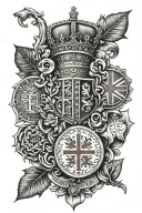 England theme tattoo design idea