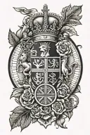 England theme tattoo design idea