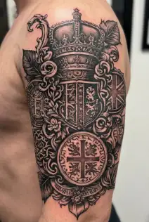 England theme tattoo design idea