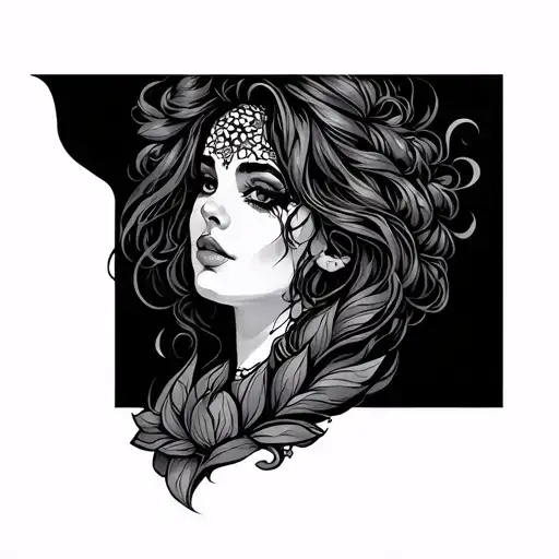 women empowerment gained through conquering one's tattoo design idea