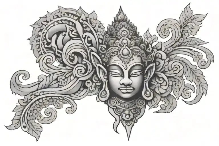 Khmer tattoo design idea