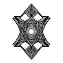 hexagram tattoo design idea