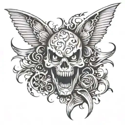 psycho word tattoo design idea