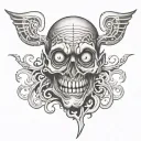 psycho word tattoo design idea