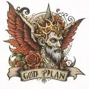 God plan tattoo design idea