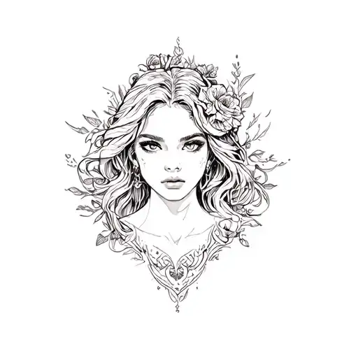 Valeria written tattoo design idea