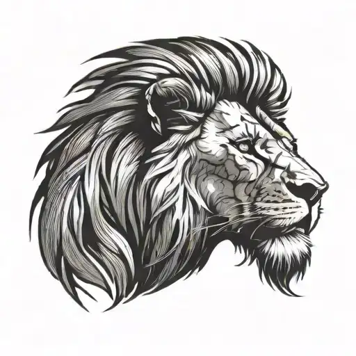 A lion scratch mark tattoo design idea