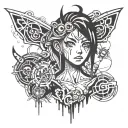 neo expressionism tattoo design idea