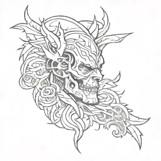 easy flash sheet tattoo design idea