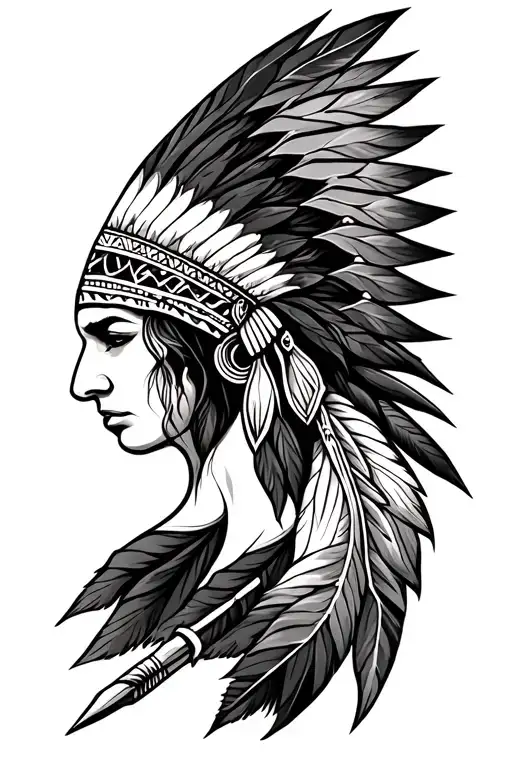 indian arrow tattoo with the nam Journi tattoo design idea