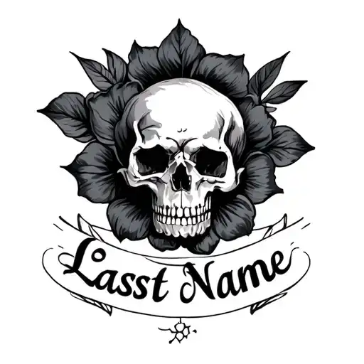 Last Name tattoo design idea