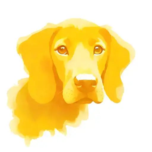 colourful coonhound puppy  tattoo design idea