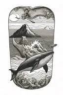 whale tattoo design idea