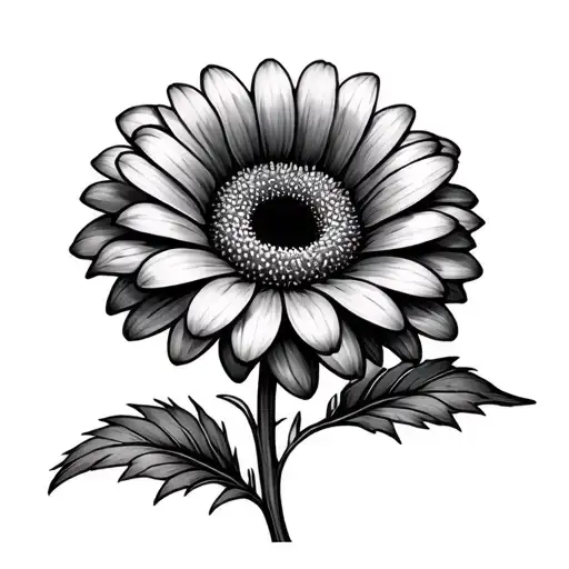 GERBERA DAISY tattoo design idea