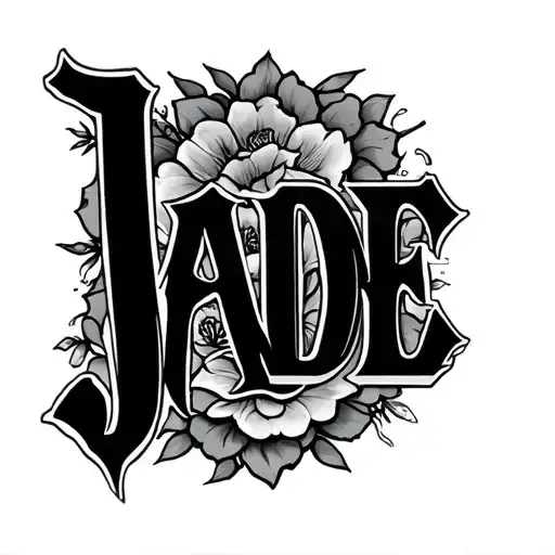 "Jade" love tattoo design idea