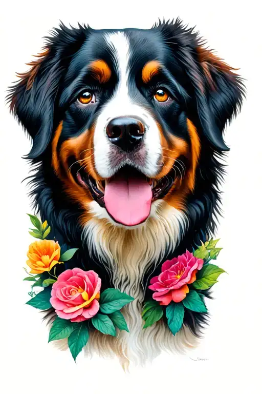 Bernese tattoo design idea