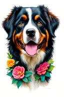 Bernese tattoo design idea