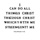 I can do all things through Christ which strengtheneth me philippians 4:13 with a pointy cross tattoo design idea