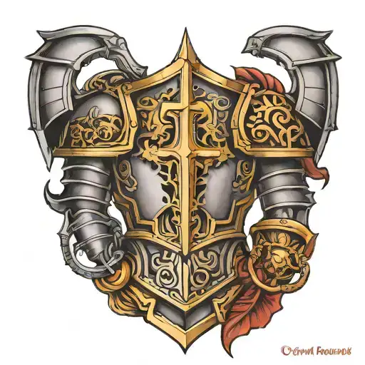 Armor of God tattoo design idea