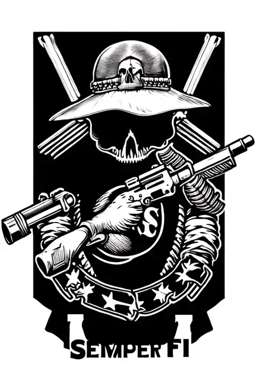 "Semper fi" Semper fi tattoo design idea
