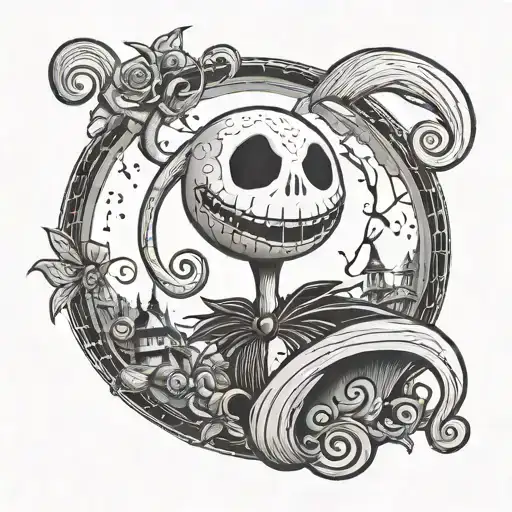 Nightmare Before Christmas tattoo design idea