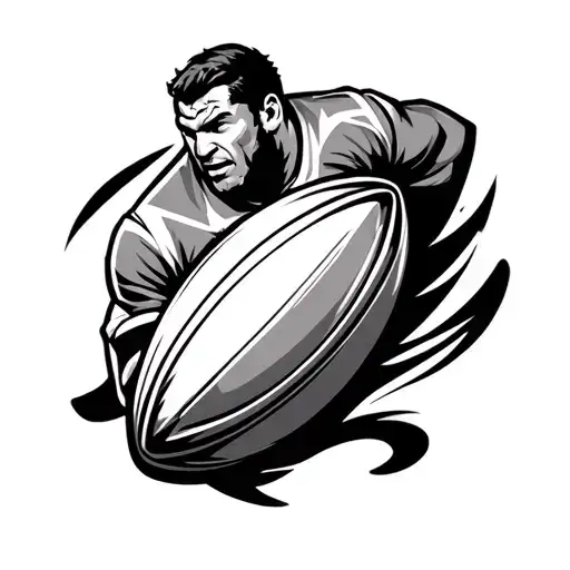 rugby tattoo design idea