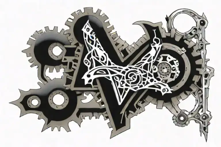 MVDRRN LETTER tattoo tattoo design idea