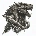 skyrim tattoo design idea