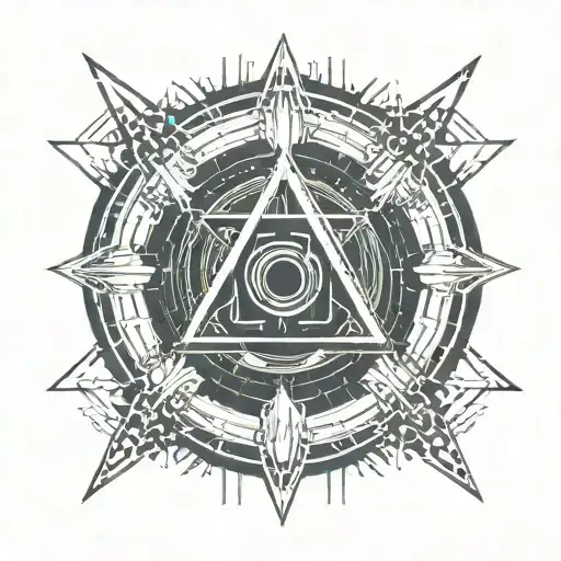 omega symbol tattoo design idea