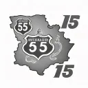 Interstate 95 sign tattoo design idea