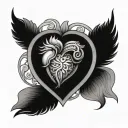guard your heart tattoo design idea
