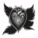 guard your heart tattoo design idea