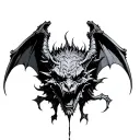 Gothic Gargoyle tattoo design idea
