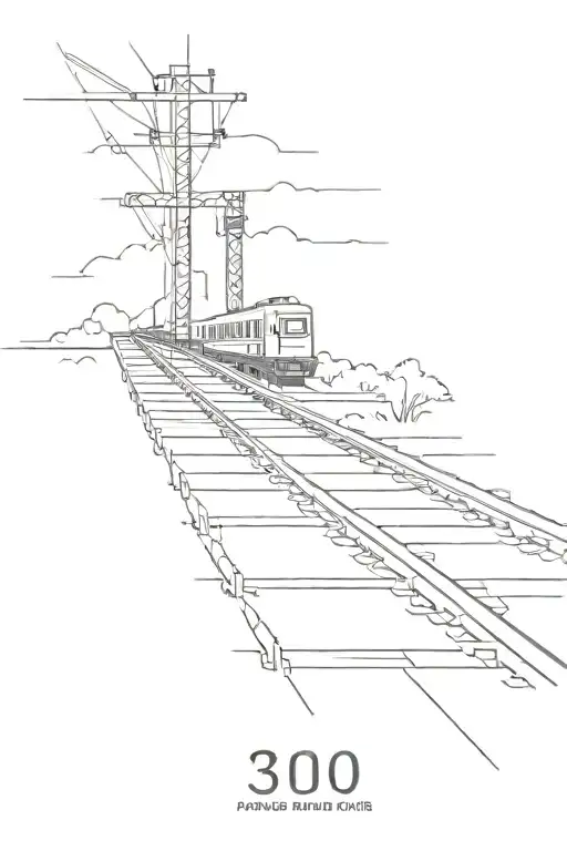 train track and date 31 10 2021 tattoo design idea