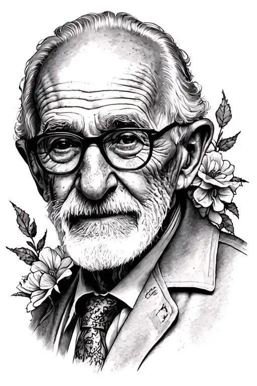 rest in peace grandpa tattoo design idea