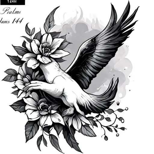 Psalms 144 1 tattoo design idea