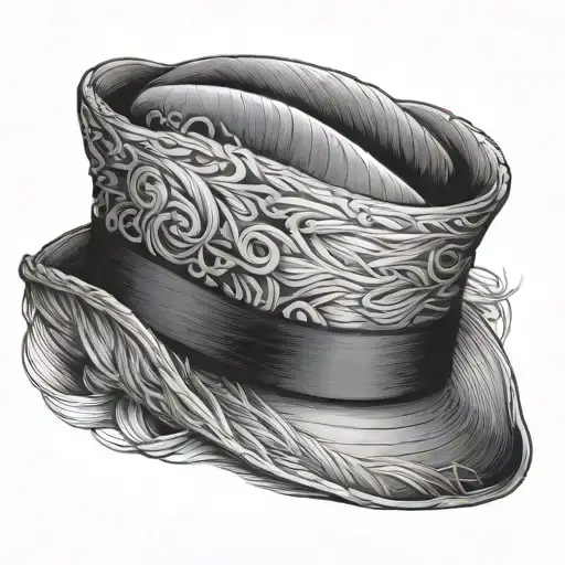 straw hat tattoo design idea