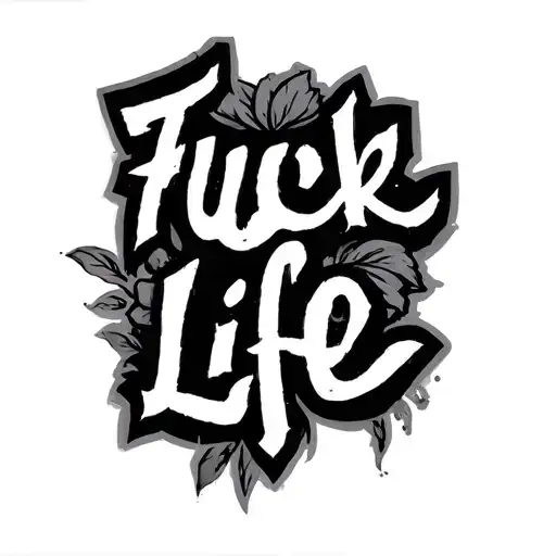 Fuck Life tattoo design idea
