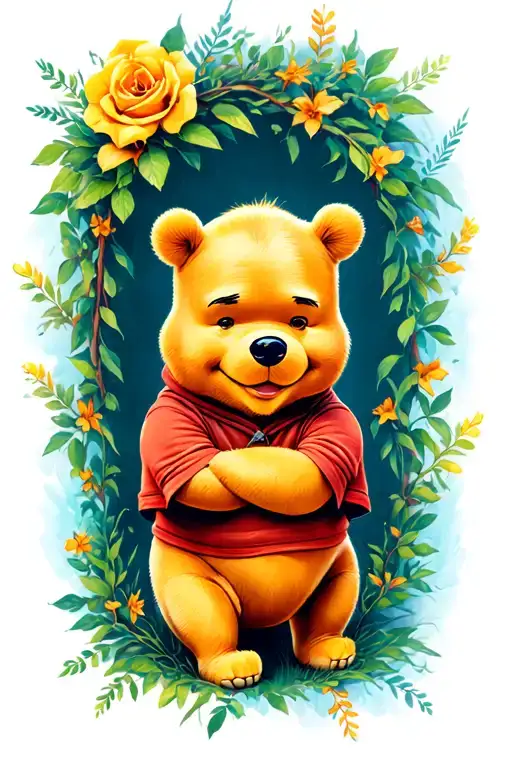 Winnie Pooh tattoo design idea